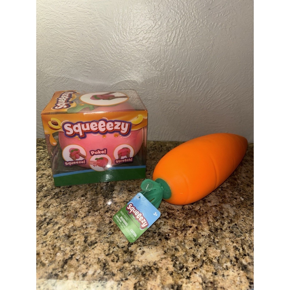 Squeezy Pink Peach Stretchy and Carrot